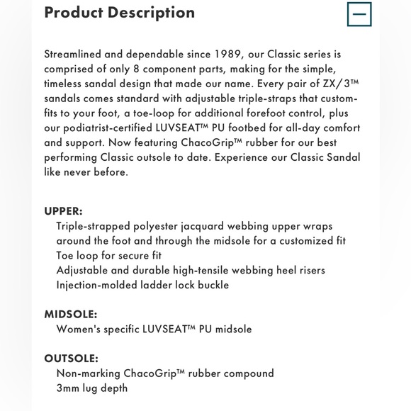 Chaco ZX3 Classic - Picture 3 of 3